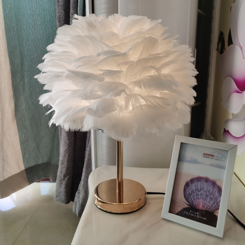 Feather Table Lamp